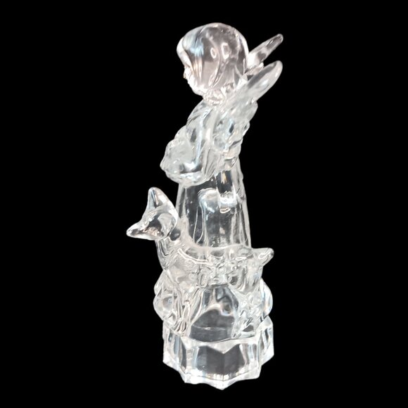 Mikasa Lead Crystal Angel Figurine “Angelic Harmony” Germany 7" - Picture 9 of 13